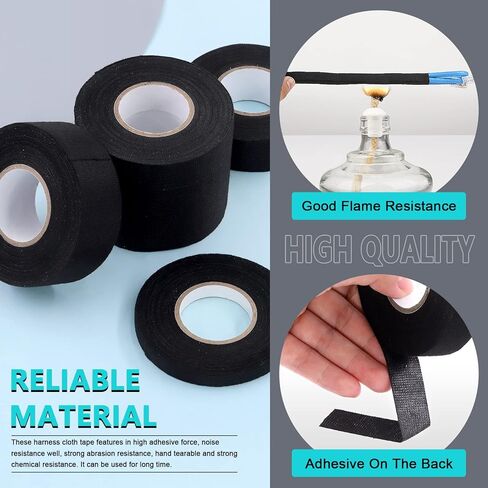 سيميتون 5 قطع شريط لاصق من القماش بلون اسود in Kuwait