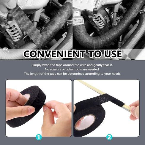 سيميتون 5 قطع شريط لاصق من القماش بلون اسود in Kuwait