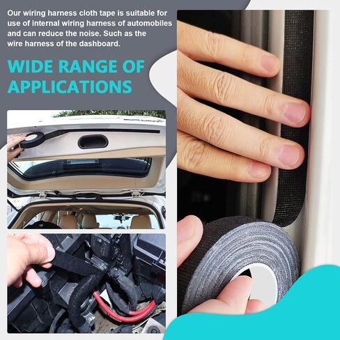 سيميتون 5 قطع شريط لاصق من القماش بلون اسود in Kuwait