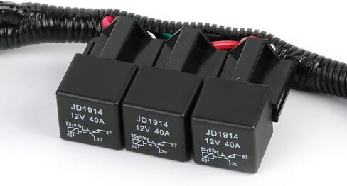 Hotwin المزدوج الكهربائية مروحة الأسلاك تسخير متوافق مع GM 1999-2006 ECU التحكم الكهربائية مروحة التبريد الأسلاك تسخير عدة، أداة تسخير الأسلاك 7L5533A226T in Kuwait