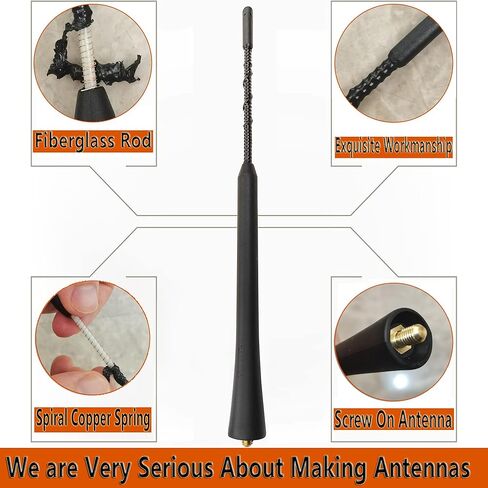 9 Inch Spiral Rubber Antenna for Hyundai Palisade SE/SEL (2020-2024), Hyundai Palisade Antenna Replacement Mast for Hyundai Palisade 2020 2021 2022 2023 2024 in Kuwait