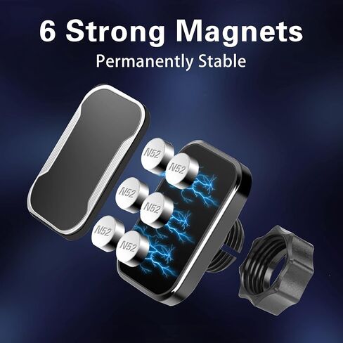 حامل هاتف سيارة مغناطيسي من TOPABYTE، حامل هاتف محمول للطراز 3/Y/X/S حامل سيارة Magsafe غير مرئي قابل للطي مع مغناطيس أقوى وتصميم قابل للسحب متوافق مع iPhone 12/13/14 in Kuwait