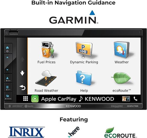 KENWOOD DNR476S 6.8" Car Stereo, Garmin Navigation Built in, Inrix Traffic Service, CarPlay and Android Auto, Bluetooth, (Does Not Play DVD's) in Saudi Arabia