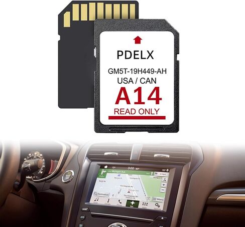 A14 لبطاقة Ford Navigation sd، متوافقة مع Ford Lincoln-GM5T-19H449-AH GM5T19H449AH، 2023 أحدث إصدار من بطاقة sd للملاحة مع خرائط الولايات المتحدة/كندا in Kuwait