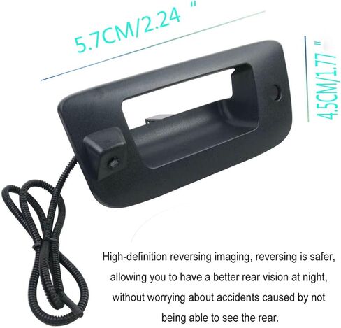 WZruibo كاميرا الرؤية الخلفية احتياطية بمقبض الباب الخلفي لسيارة Chevy Silverado وGMC Sierra Years 2007-2013، استبدال الكاميرا الاحتياطية بمقبض الباب الخلفي 22755304 in Kuwait