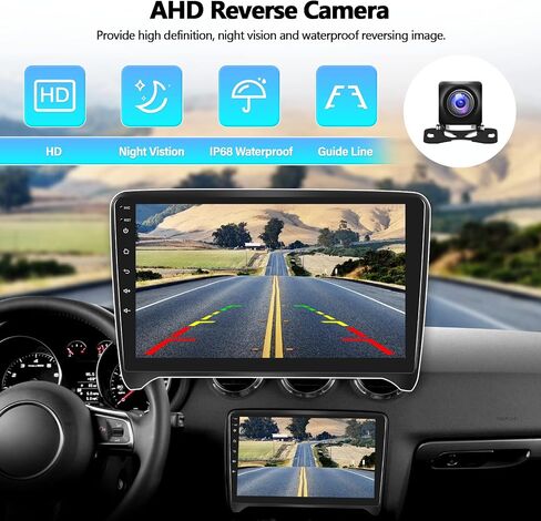 ستيريو سيارة Android 11 مع Apple Carplay اللاسلكي Android Auto for Audi TT MK2 8J 2008-2012 راديو السيارة مع شاشة لمس 9 بوصة 2 جيجابايت + 32 جيجابايت نظام ملاحة GPS واي فاي HiFi Bluetooth FM كاميرا احتياطية لمستقبلات الصوت in Saudi Arabia