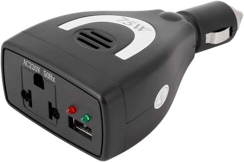 فيدون محول طاقة للسيارة 75 واط تيار مستمر 12 فولت 100-240 فولت تيار متردد محول USB in Saudi Arabia