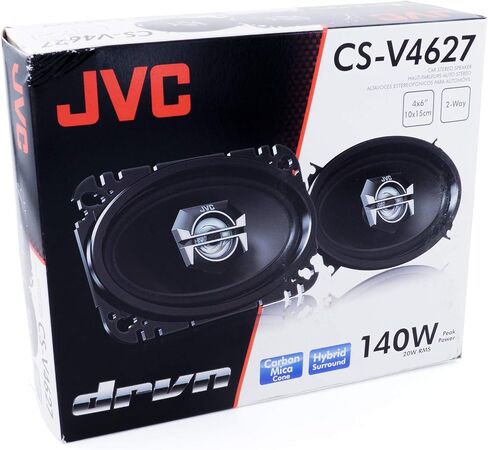 JVC مكبرات صوت للسيارة CS-V4627 - 140 واط من الطاقة لكل زوج و70 واط لكل منهما، 4 × 6 انش، نطاق كامل، اتجاهين، بديل مثالي من المصنع in Kuwait