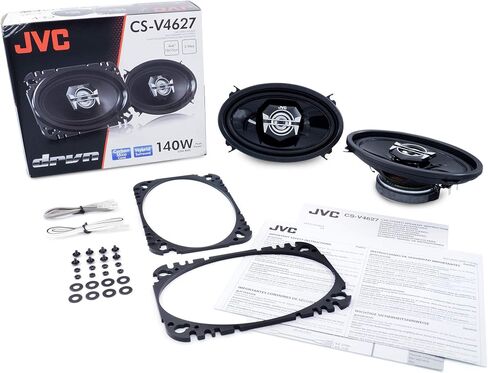 JVC مكبرات صوت للسيارة CS-V4627 - 140 واط من الطاقة لكل زوج و70 واط لكل منهما، 4 × 6 انش، نطاق كامل، اتجاهين، بديل مثالي من المصنع in Kuwait