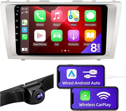 راديو سيارة اندرويد 10 من سي جي او جي سي متوافق مع اندرويد اوتو لاسلكي كاربلاي لتويوتا كامري 2007 2008 2009 2010 2011 ثماني النواة 1280X720 IPS شاشة لمس ستيريو بلوتوث GPS مشغل وسائط in Kuwait