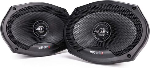 ام بي كوارت مكبرات صوت فاخرة للسيارة PK1-169 (اسود، زوج) - نظام مكبر صوت محوري 6×9 انش، 220 واط، صوت سيارة ثنائي الاتجاه، 4 اوم (تتضمن الشواية) in Kuwait