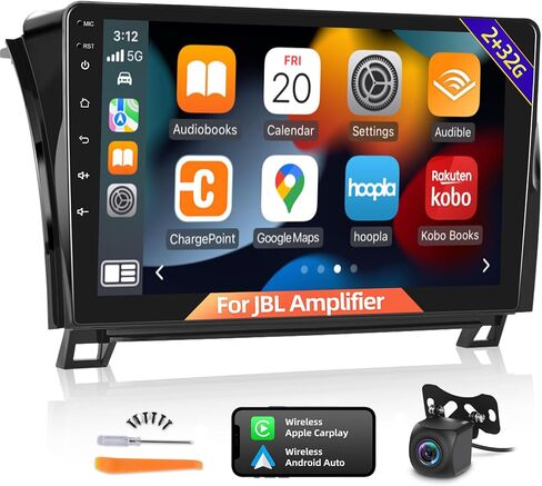 Android Car Radio for Toyota Tundra 2007-2013 and Sequoia 2008-2019 with JBL Harness, DSP Wireless Apple Carplay & Android Auto 10.1 Inch Touchscreen Stereo GPS WiFi + Backup Camera 2+32G in Saudi Arabia