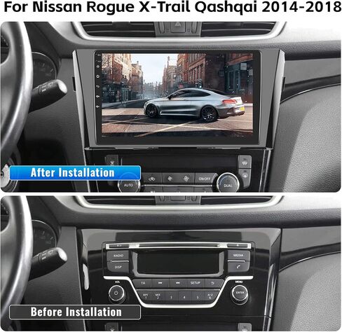 [2+32G] Android 13 Car Stereo for Nissan Rogue X-Trail Qashqai 2014-2018 with Apple Carplay&Android Auto,10.1 Inch Touch Screen Car Radio with GPS WiFi Bluetooth FM/RDS Dual USB/AUX-in+Backup Camera in Saudi Arabia