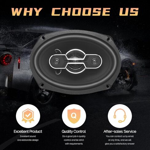 مكبرات صوت للسيارة TUMAN Pro 6×9، مكبرات صوت سيارة محورية بقدرة 500 وات بحد أقصى 4 اتجاهات، مكبرات صوت احترافية لباب السيارة، صوت ستيريو وبدون تشويه، مكبرات صوت شاحنة مايلر تويتر (زوج واحد) in Kuwait