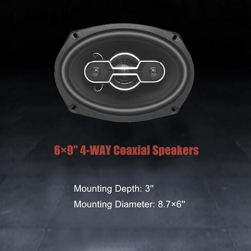 مكبرات صوت للسيارة TUMAN Pro 6×9، مكبرات صوت سيارة محورية بقدرة 500 وات بحد أقصى 4 اتجاهات، مكبرات صوت احترافية لباب السيارة، صوت ستيريو وبدون تشويه، مكبرات صوت شاحنة مايلر تويتر (زوج واحد) in Kuwait