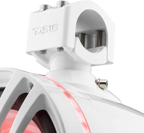 DS18 NXL-X8TP/BK Hydro 8 بوصات مكبرات صوت أبراج واكيبورد مقاومة للماء البحرية مع مصابيح LED RGB مدمجة - 375 واط بحد أقصى 125 واط RMS 4 أوم - رائعة للقوارب ورياضات السيارات وجيب ATV وUTV - زوج in Kuwait