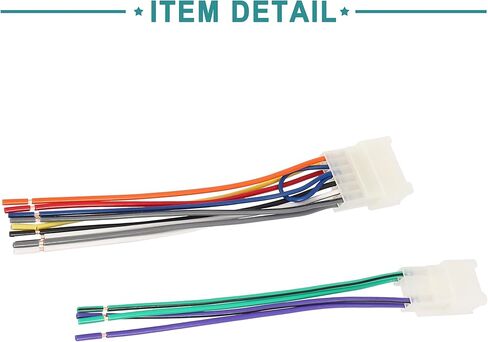 ACROPIX Car CD Player Wiring Harness Set Speaker Wire Adapter Fit for Toyota Camry White in Saudi Arabia