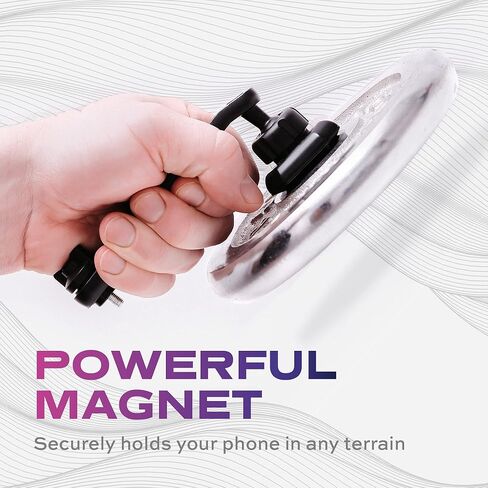 حامل هاتف بمرآة الرؤية الخلفية للسيارة مغناطيسي من Statik | القيادة على مستوى العين | دوران 360 درجة قابل للسحب وقابل للتعديل | مغناطيس تثبيت الهاتف على مرآة الرؤية الخلفية القوية in Kuwait