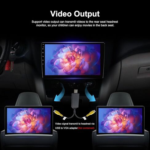 لتويوتا RAV4 ترقية الراديو - 9 بوصة QLED تعمل باللمس استبدال ستيريو السيارة 2006-2011 Wireless CarPlay Android Auto MirrorLink AirPlay 3+32G DSP 48EQ FM/AM مقبض GPS ملاحة الوسائط وحدة الرأس in Kuwait