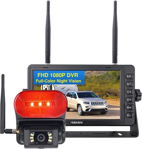 نظام كاميرا احتياطية للمراقبة اللاسلكية Haloview Byte Tango 1080P HD مع ضوء علامة SBT7R in Saudi Arabia