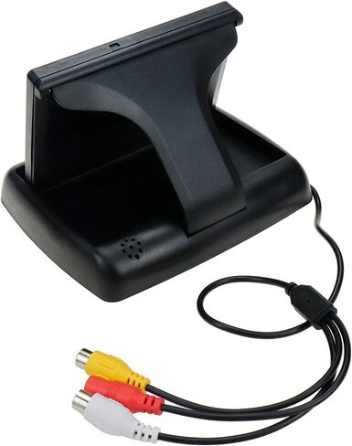 Modengzhe 4.3 Inch Foldable TFT LCD 2-Channel Color Display Rear Viewing Monitor Screen for Vehicle Reversing Backup Parking Camera, Camera Not Included in Saudi Arabia