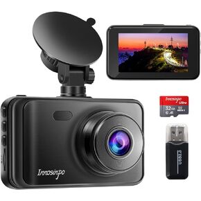 Innosinpo Dash Cam【2021 New Version】 1080P FHD DVR Car Dashboard Camera Recorder 3" LCD Screen 170° Wide Angle, Super Night Vision, G-Sensor, WDR, Parking Monitor, Loop Recording, Motion Detection in Saudi Arabia