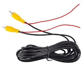 SPGBK 10M 33ft RCA Male to Male Plug A/V Car Reverse Reversing Rear View Parking Backup Camera Video Audio Extension Cable with Detection Trigger Wire in Kuwait
