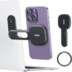 VRIG MG-10 حامل هاتف مغناطيسي للكمبيوتر المحمول مصمم لسلسلة iPhone 14/13 / 12 MagSafe، حامل جانبي لشاشة الهاتف قابل للتعديل، دعامة توسيع كمبيوتر نحيفة قابلة للطي in Kuwait