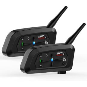 ايجيس سماعة راس بلوتوث للدراجات النارية من قطعتين في 7، نظام اتصال مطور لراكبي الدراجات النارية مع تقليل الضوضاء سي في سي واتصال هاتفين ذكيين (صوت ثلاثي الابعاد / مقاوم للماء / الرد التلقائي) in Kuwait