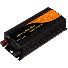 Y&J 1500w & 3000w Peak Car Power Inverter Adaptor DC12v to AC110v 60Hz with Dual 2.1A USB&USA Socket in Kuwait
