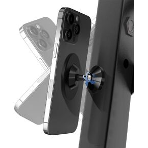 Orzero Upgraded Gym, Car Magnetic Phone Mount Holder Compatible for Mag-Safe, Dual Strong Magnets, Easily and Firmly Attaches to Metal Surface for Any Phones for Videos and Selfies - Black