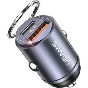 شاحن سيارة USB C، شاحن USB ولاعة سجائر 48 وات، شاحن سيارة شحن سريع مع PD & QC 3.0، شاحن هاتف السيارة لسلسلة iPhone 15، Galaxy S23-21، iPhone 14-8، Google، Pixel، LG، iPad والمزيد
