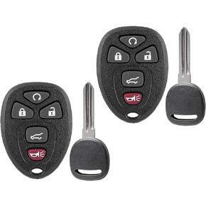 Key Fob Remote Replacement Fits for Chevy Suburban Tahoe Traverse/GMC Acadia Yukon/Cadillac Escalade SRX/Buick Enclave/Saturn Outlook OUC60270, OUC60221 (Pack of 2) in Kuwait