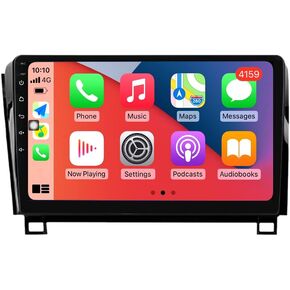 Android 12 2+32GB 10.1" Touch Screen Car Radio for Toyota Tundra 2007-2013 & Toyota Sequoia 2008-2019 Stereo Upgrade Dash Kit with Car-Play & Android Auto/DSP, for JBL & No JBL