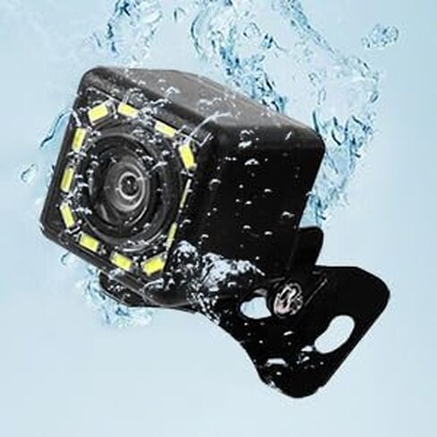 كاميرا احتياطية للسيارة ذات رؤية ليلية عالية الدقة 12 LED، كاميرا الرؤية الخلفية وكاميرا عكسية مقاومة للماء للغاية بزاوية رؤية واسعة 140 درجة مع دعامات تثبيت متعددة للسيارات العالمية وسيارات الدفع الرباعي والشاحنات in Kuwait