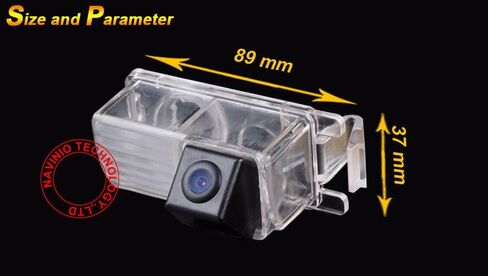 Waterproof Rear-View License Plate Car Rear View Reverse Parking Camera for Tiida Hatchback/Livina/Skyline R35 GTR/250GT/ Fairlady 350Z/370Z/ Cube/Geniss (Backup Camera) in Kuwait