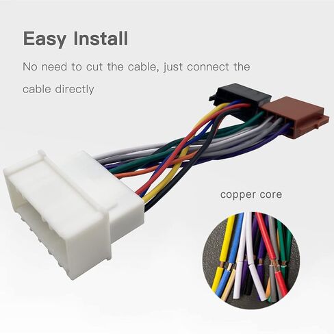 Thewinio راديو ستيريو الأسلاك تسخير لهوندا 1993-2013، سوزوكي 1998-2016 سيارة مشغل أقراص مضغوطة ما بعد البيع ISO القياسية محول قابس موصل استبدال in Kuwait