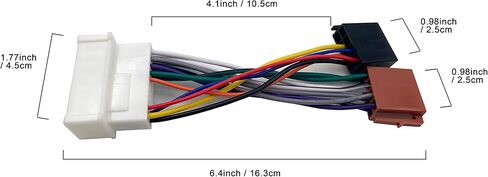 Thewinio راديو ستيريو الأسلاك تسخير لهوندا 1993-2013، سوزوكي 1998-2016 سيارة مشغل أقراص مضغوطة ما بعد البيع ISO القياسية محول قابس موصل استبدال in Kuwait