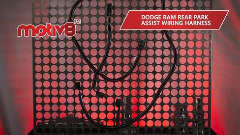 موتيف8 مجموعة اسلاك مساعدة في الركن الخلفي من دودج رام لسيارة دودج 09-20 رام 1500؛ 10-18 RAM 2500 3500 - مستشعر ممتص الصدمات الخلفي - نظام تحذير اسلاك اضاءة احتياطية| بديل # 68031820AA in Kuwait