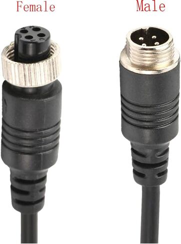 priaolker Car Video 4Pin Aviation Extension Cable for CCTV Rearview Camera Car Truck Trailer Camper Bus Motorhome Vehicle Backup Monitor Waterproof Shockproof System 10FT/3M in Kuwait