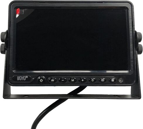 BOYO Vision VTM7012QFHD AHD/CVBS 4-Channel 1080p Full HD Quad-Display Monitor with Built-in DVR (7 Inch) in Kuwait