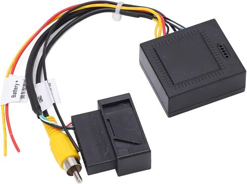 كاميرا احتياطية للرؤية الخلفية لوحة ترخيص عكس الكاميرا Qiilu 12V 5W RGB إلى AV محول فك صندوق محول استبدال أجزاء الكاميرا الاحتياطية لـ Magotan CC in Saudi Arabia