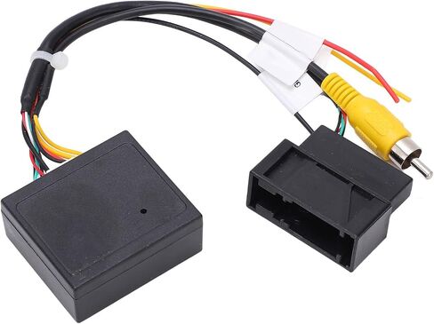 كاميرا احتياطية للرؤية الخلفية لوحة ترخيص عكس الكاميرا Qiilu 12V 5W RGB إلى AV محول فك صندوق محول استبدال أجزاء الكاميرا الاحتياطية لـ Magotan CC in Saudi Arabia
