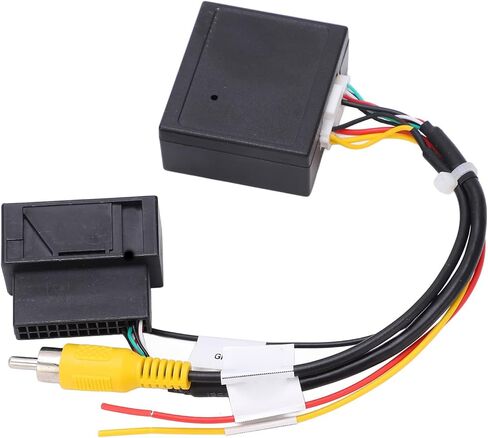كاميرا احتياطية للرؤية الخلفية لوحة ترخيص عكس الكاميرا Qiilu 12V 5W RGB إلى AV محول فك صندوق محول استبدال أجزاء الكاميرا الاحتياطية لـ Magotan CC in Saudi Arabia