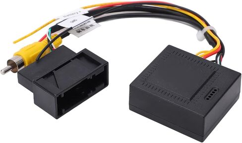 كاميرا احتياطية للرؤية الخلفية لوحة ترخيص عكس الكاميرا Qiilu 12V 5W RGB إلى AV محول فك صندوق محول استبدال أجزاء الكاميرا الاحتياطية لـ Magotan CC in Saudi Arabia