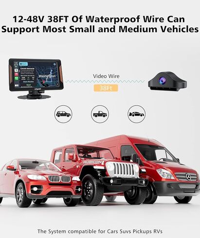 Spedal NaviCam 796N 796W 797 786 787 كاميرا خلفية مخصصة، 1080P، زاوية واسعة 140 درجة، مقاومة للماء IPX67، متوافقة مع المركبات 12 فولت ~ 24 فولت in Kuwait