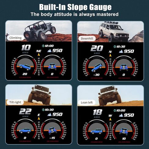 اي سي تي اي تي شاشة عرض امامية للسيارة من اتش يو دي، OBD+GPS متعددة البيانات، عداد سرعة رقمي، منبه السرعة الزائد، درجة حرارة الماء، مقياس ضغط تربو ذكي لمعظم السيارات بعد عام 2008 in Kuwait