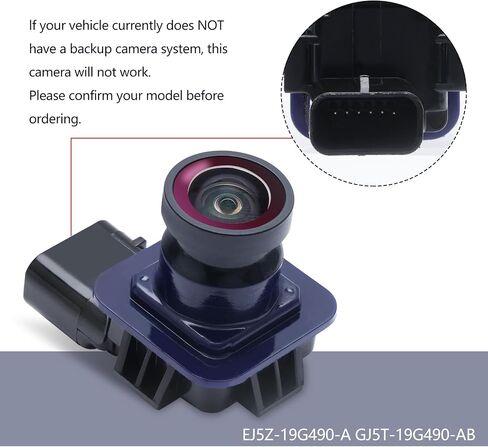 Rear View Backup Reverse Camera Compatible with Ford Escape 2014 2015 2016, Reverse Parking Assist Camera Replace OE# EJ5Z-19G490-A EJ5Z19G490A in Saudi Arabia