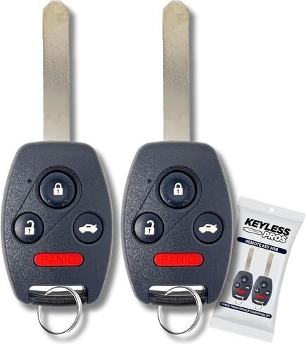 3-Button Replacement Keyless Entry Remote Key Fob, Compatible with 2008 Honda Fit, 2005-2010 Honda Odyssey, 2006-2014 Honda Ridgeline, OUCG8D-380H-A in Kuwait
