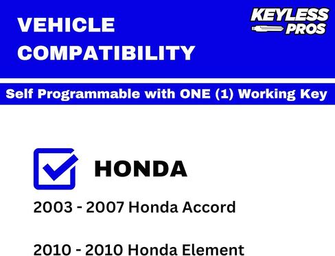 3-Button Replacement Keyless Entry Remote Key Fob, Compatible with 2008 Honda Fit, 2005-2010 Honda Odyssey, 2006-2014 Honda Ridgeline, OUCG8D-380H-A in Kuwait